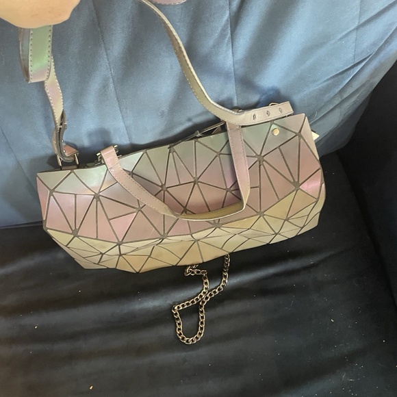 LOVEVOOK Holographic Reflective Tote Bag,Clutch Wallet, Shoulder Bags - Picture 11 of 12